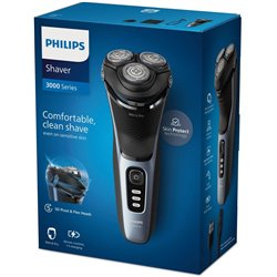 Afeitadora Philips S334312 Seco y Mojado, Azul