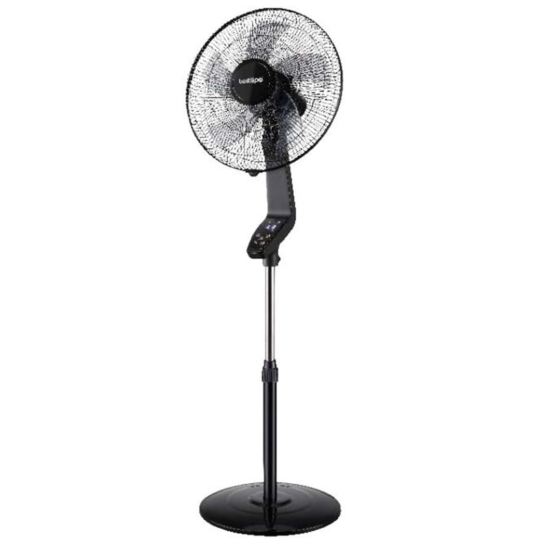 Ventilador Pie Bastilipo COIN BLACK LED TURBO EFFI