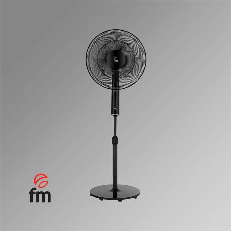 Ventilador pie FM P-420 BLACK 40cm ø temporizador m