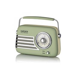 Radio FM Vintage Haeger RB-GRE.001A Retro Bluetooth