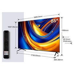 TV 85 TCL85P61B GOOGLE TV HDMI 2.0