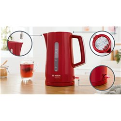 Hervidor Bosch TWK3A014 CompactClass Rojo