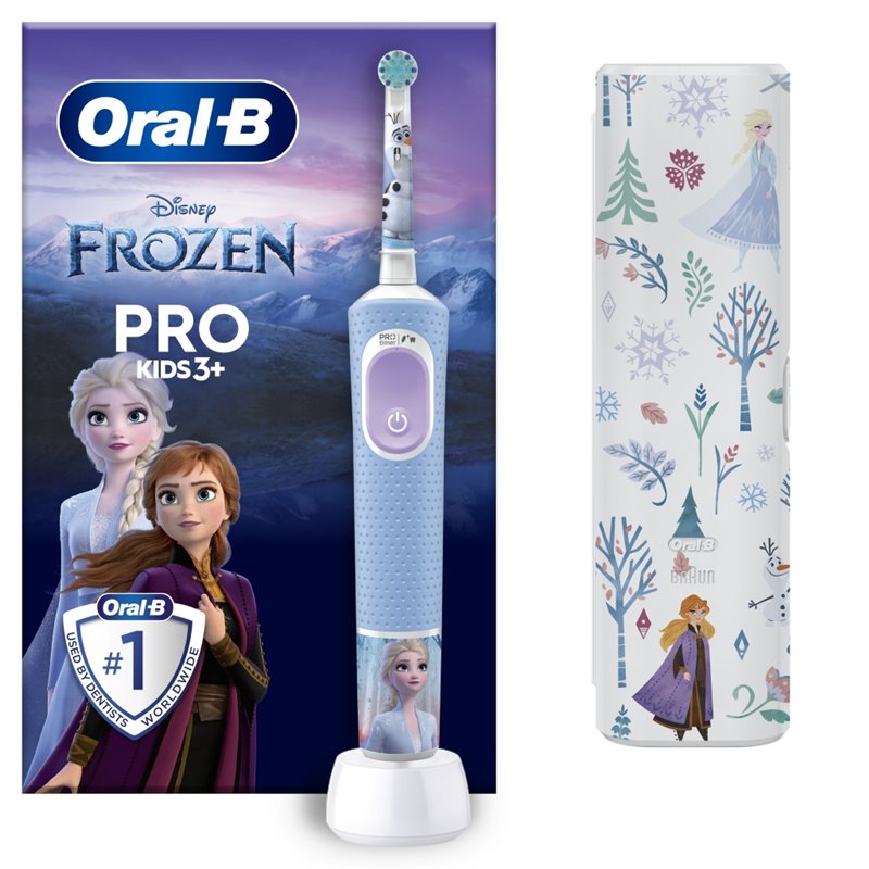 Cepillos eléctricos niños Oral B Pro Kids Frozen con 1 Recambio y Funda