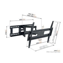 Soporte TV Giratorio Vogels MA4040  máx 180º,40"-77