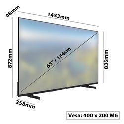 QLED 65" DAEWOO 65DM72UA 4K Ultra HD