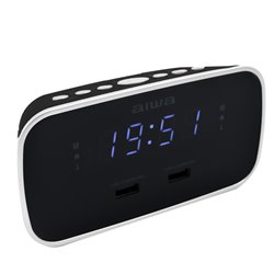 Despertador Reloj Aiwa CRU-19BK digital Negro