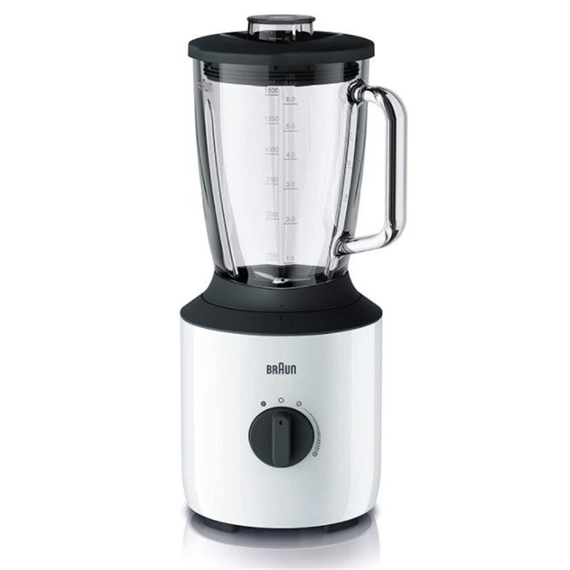 Batidora Vaso Braun JB3150WH 1.5L, Vaso cristal