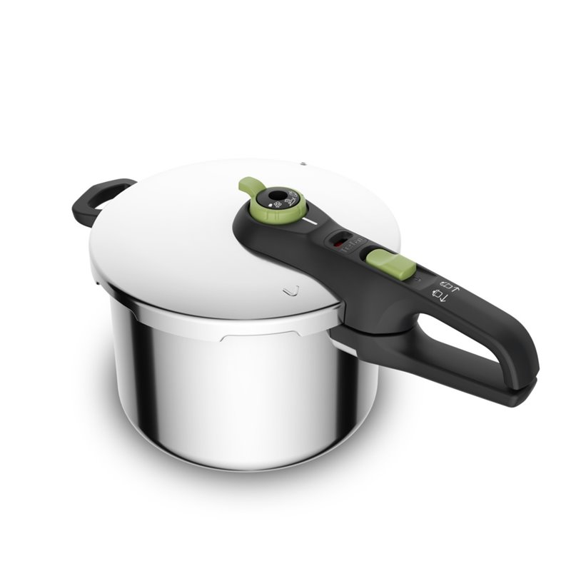 Olla rapida Tefal P2580703 6L Verde 5 sistemas